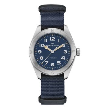 Hamilton Khaki Field Expedition 41 Stainless Steel / Blue / NATO
