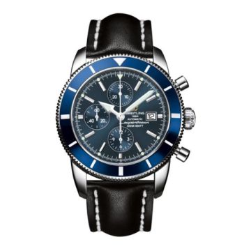Breitling Superocean Heritage 46 Chronograph Stainless Steel / Blue / Blue / Calf