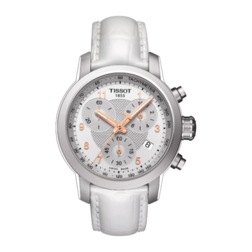 Tissot PRC 200 Quartz Chronograph Lady Rose Roman White