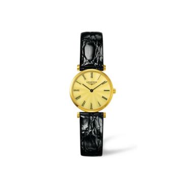 Longines La Grande Classique Quartz 24 Yellow Roman Leather