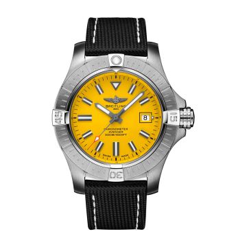 Breitling Avenger Automatic 45 Seawolf Stainless Steel / Yellow / Military / Pin