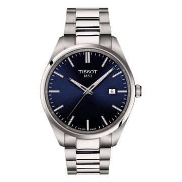 Tissot PR 100 Quartz 40 Stainless Steel / Blue / Bracelet