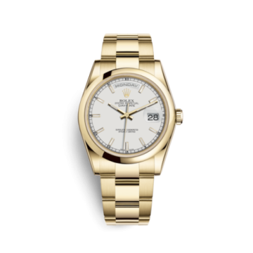 Rolex Day-Date 36 Yellow Gold Domed / Oyster / White