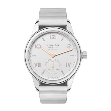 Nomos Glashütte Club Campus Neomatik 37 Silver / Bracelet / See-Through