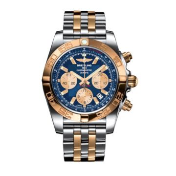 Breitling Chronomat 44 Stainless Steel / Rose Gold / Metallica Blue / Bracelet