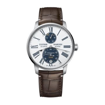 Ulysse Nardin Marine Torpilleur Stainless Steel / Panda / Alligator