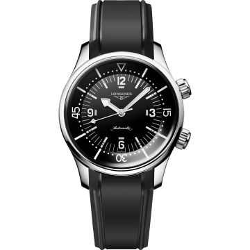 Longines Heritage Legend Diver 39 Stainless Steel / Black / Rubber