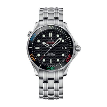 Omega Seamaster Diver 300M Co-Axial 41.5 Stainless Steel / Black / Bracelet / Olympic Collection Rio