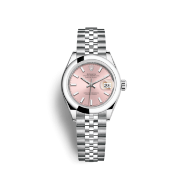 Rolex Lady-Datejust 28 Stainless Steel Domed / Jubilee / Pink