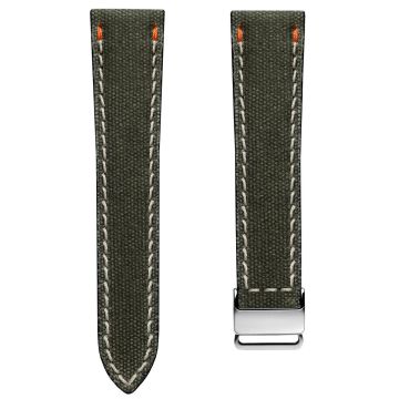 Vector-X1 Canvas Watch Strap Aircraft Buckle - Olive Drab - 22mm