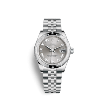 Rolex Datejust 31 Stainless Steel Domed Diamond / Jubilee / Rhodium - Roman