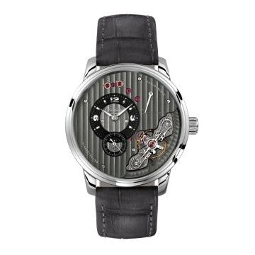Glashütte Original PanoInverse Stainless Steel / Black / Alligator - Folding