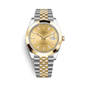 Rolex Datejust 41 Rolesor Yellow Smooth / Jubilee  / Champagne