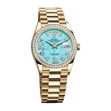 Rolex Day-Date 36 White Gold / Diamond / Opal-Diamond / President