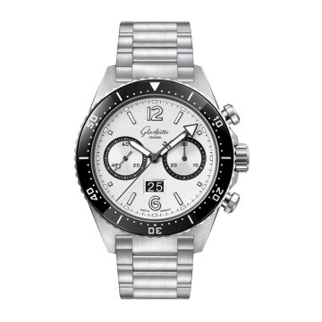 Glashütte Original SeaQ Chronograph Stainless Steel / Silver Screen / Bracelet