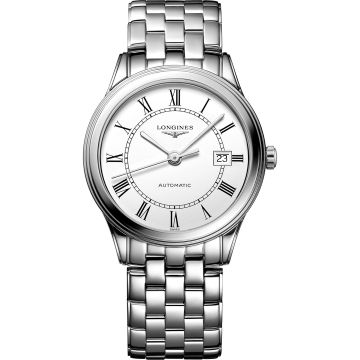 Longines Flagship 38.5 Automatic Stainless Steel / White - Roman / Bracelet
