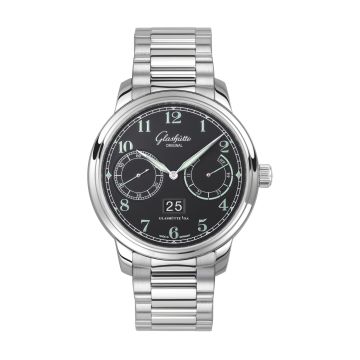 Glashütte Original Senator Observer Stainless Steel / Black / Bracelet