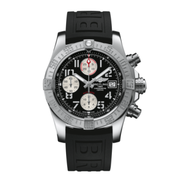 Breitling Avenger II Stainless Steel / Volcano Black / Rubber / Pin