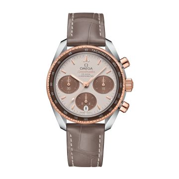 Omega Speedmaster Co-Axial 38 Stainless Steel / Sedna Gold / Cappuccino