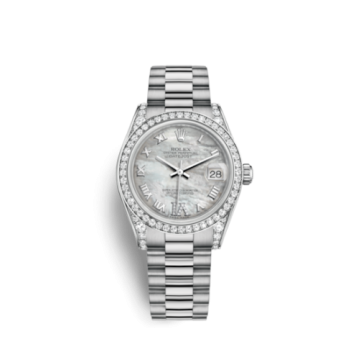 Rolex Datejust 31 White Gold Diamond / President / MOP Roman