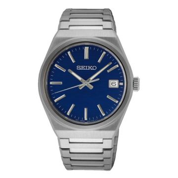 Seiko Classique Quartz Homme Bleu Bracelet