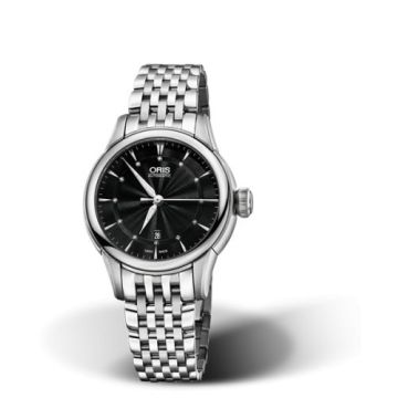 Oris Artelier Date Diamonds 31 Stainless Steel / Black / Bracelet