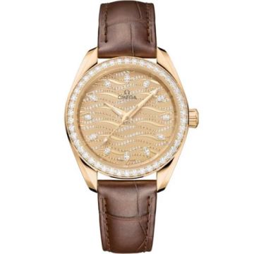 Omega Seamaster Aqua Terra 150M Master Chronometer 34 Moonshine Gold - Diamond / Champagne