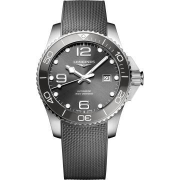 Longines HydroConquest 43 Automatic Stainless Steel / Ceramic / Grey / Rubber