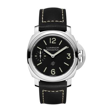 Panerai Luminor 44 Logo 3 Days Stainless Steel / Black