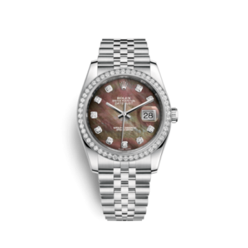 Rolex Datejust 36 Stainless Steel Diamond / Jubilee / Black MOP