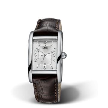 Oris Rectangular Date 25 Stainless Steel / Silver - Arabic