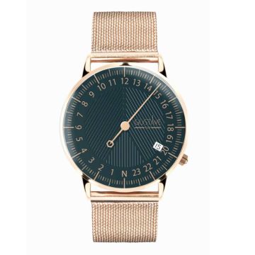 Gustave & Cie 24H André Or Rose & Vert Milanais Or Rose 36mm