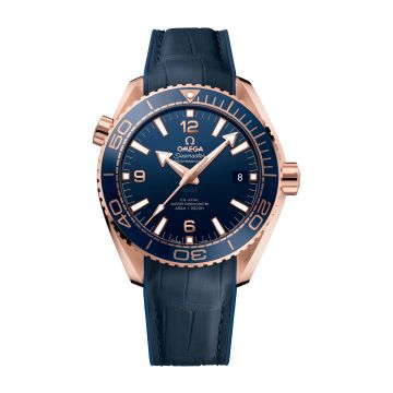 Omega Seamaster Planet Ocean 600M Co-Axial 43.5 Master Chronometer Sedna Gold / Blue / Strap