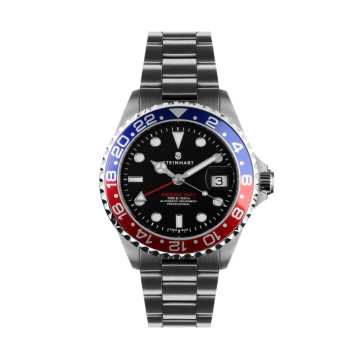Steinhart Ocean 39 GMT BLUE-RED Diver Watch