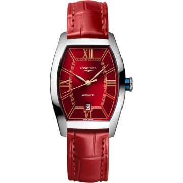 Longines Evidenza 26 Automatic Stainless Steel / Red