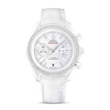 Omega Speedmaster Moonwatch Co-Axial White Side of the Moon Diamond