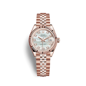 Rolex Lady-Datejust 28 Everose Fluted / Jubilee / MOP