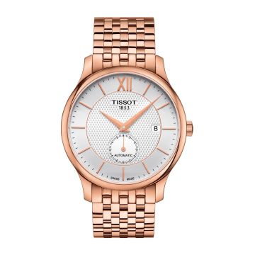 Tissot Tradition Automatic Small Second Rose Gold PVD / Grey