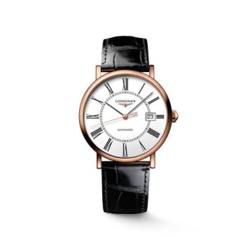 Longines Presence 34.5 Automatic Pink Gold / White - Roman