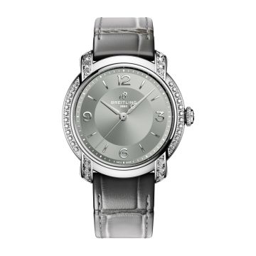 Breitling Lady Premier 36 Automatic Stainless Steel - Diamond / Dove