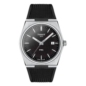 Tissot PRX Quartz Stainless Steel / Black / Rubber