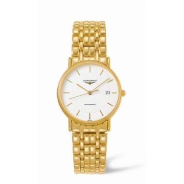 Longines Presence 34.5 Automatic Yellow Stick Bracelet