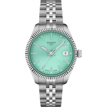 Tissot Ballade 34 Stainless Steel  / Mint Green / Bracelet