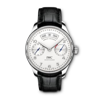 IWC Schaffhausen Portugieser Annual Calendar Stainless Steel / Silver
