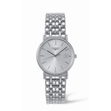 Longines Presence 33 Quartz Stainless Steel Silver Bracelet
