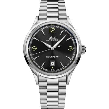 Mido Multifort Powerwind Stainless Steel / Black / Bracelet