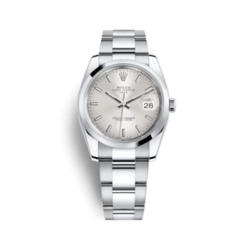 Rolex Oyster Perpetual Date 34 Stainless Steel Domed / Oyster / Silver