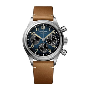 Longines Avigation Big Eye Titanium / Blue