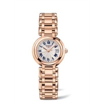 Longines PrimaLuna Quartz 26.5 Pink Gold / Silver - Roman / Bracelet