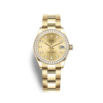 Rolex Datejust 31 Yellow Gold / Diamond / Champagne - Diamond / Oyster